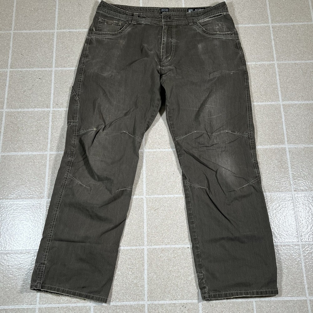 KUHL REVOLVR Outdoor Hiking Stretch Pants Men's 34x30 Articulated Knees Gorpcore